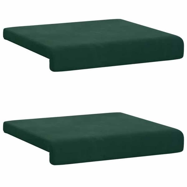 Maison Exclusive - Bänkdyna 2 st Sammet Mörkgrön Djup 35 cm