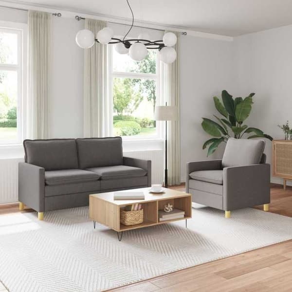 Maison Exclusive - 2-delars Soffset i Taupe Tyg