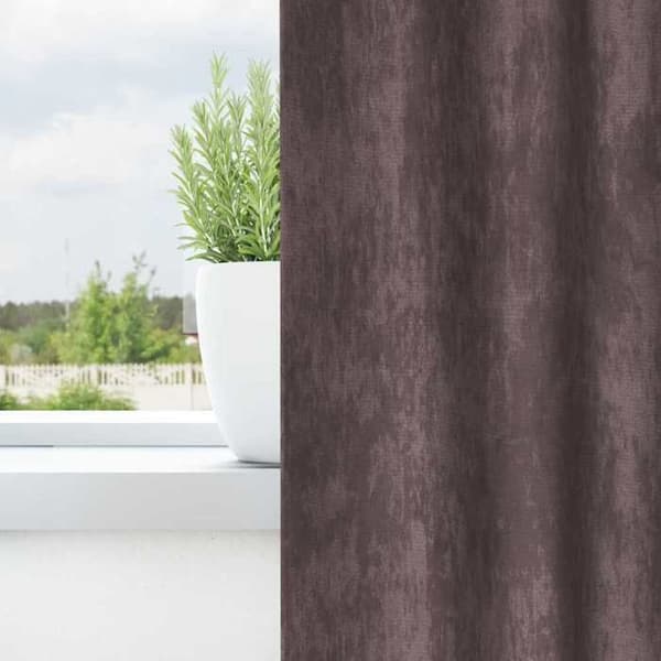 Maison Exclusive - Samettiverhot 2 kpl Ruskea 260 x 140 cm Sametti