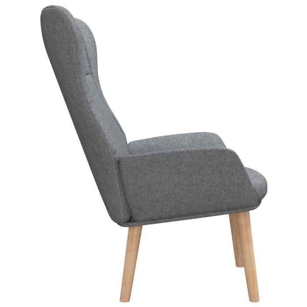 Maison Exclusive - Ljusgrå avslappningsstol i tyg Ljusgrått