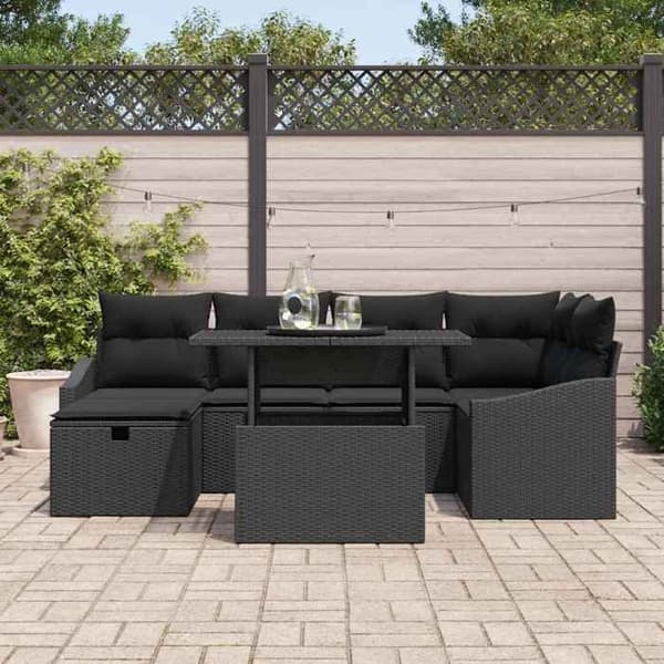 Maison Exclusive - Sæt af 7 pc have-sofa i polyrotin