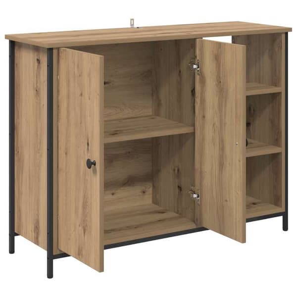 Buffé - EXKLUSIVT HEM - 100 x 33 x 75 cm - Ingenjörsträ - Brun - Nutida