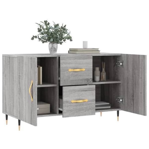 Maison Exclusive - Buffé Sonoma grå 100x36x60 cm ingenjörsträ