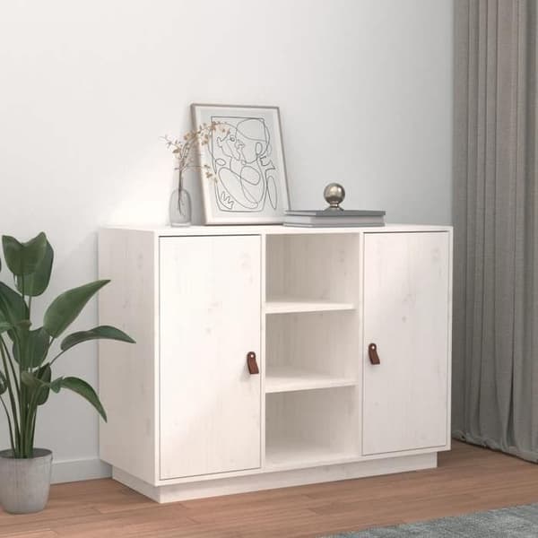Maison Exclusive - Buffé Vit 100x40x75 cm Massivt furu