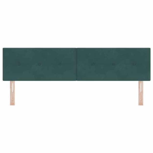 Maison Exclusive - Hovedgærde Mørkegrøn 180 cm Velour