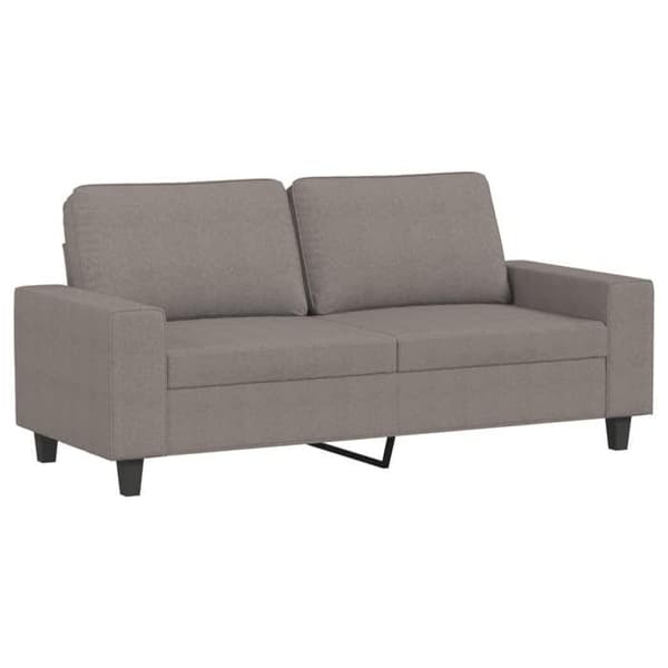 Maison Exclusive - Soffa 2-sits Taupe 140 cm Tyg