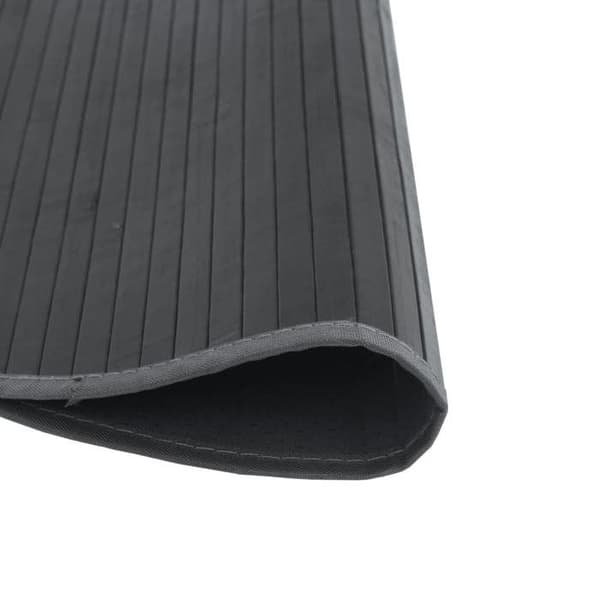 Maison Exclusive - Rund matta grå 60 cm bambu