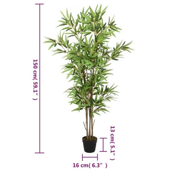 Maison Exclusive - Keinobambu 828 lehteä 150 cm vihreä Grön