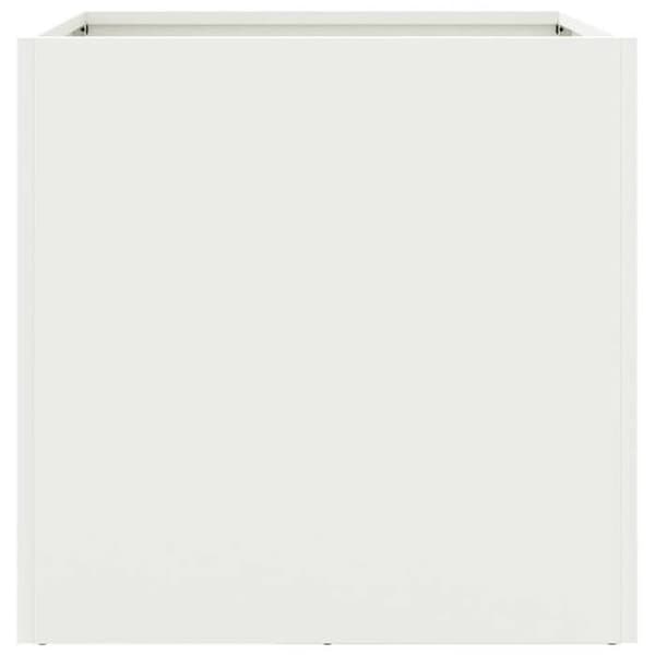Maison Exclusive - 2 stk. hvide plantekasser 42x40x39 cm stål Vit