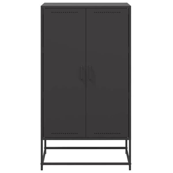 Maison Exclusive - Sort høj buffet 68,5x38,5x123,5 cm stål