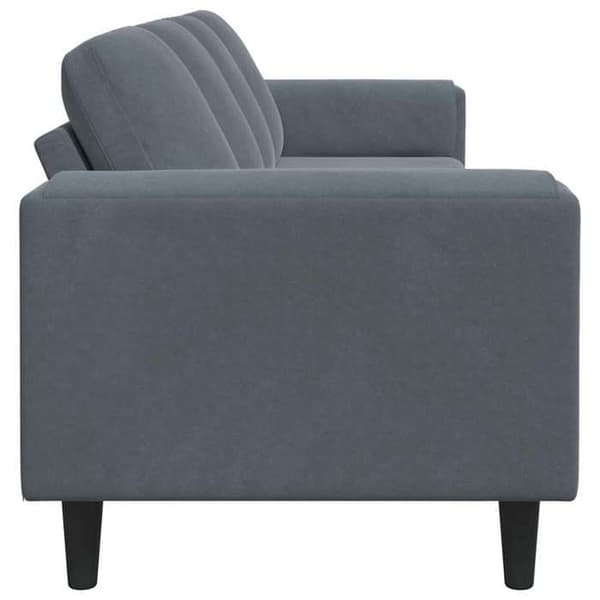 Soffa - MAISON EXCLUSIVE - Maison Exclusive - Mörkgrå - 250 x 77 x 76 cm - Polyesteröverdrag Mörkgrå