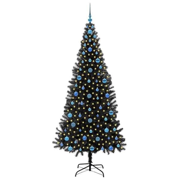 Maison Exclusive - Sort Juletræ 210 cm PVC Svart