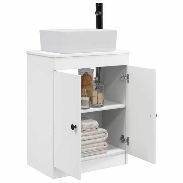 Maison Exclusive - Badeværelsesmøbel med hvid vask 54 x 35 x 83 cm