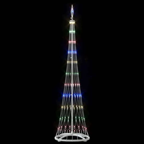 Maison Exclusive - Multicolor LED Julgran 190 cm Metall Flerfärgad