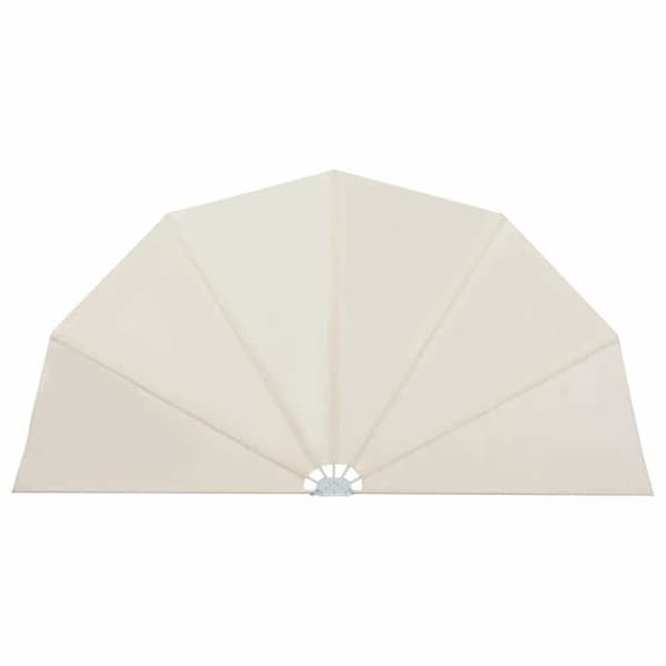 Maison Exclusive - Fällbart sidotak för terrass Creme 160 cm