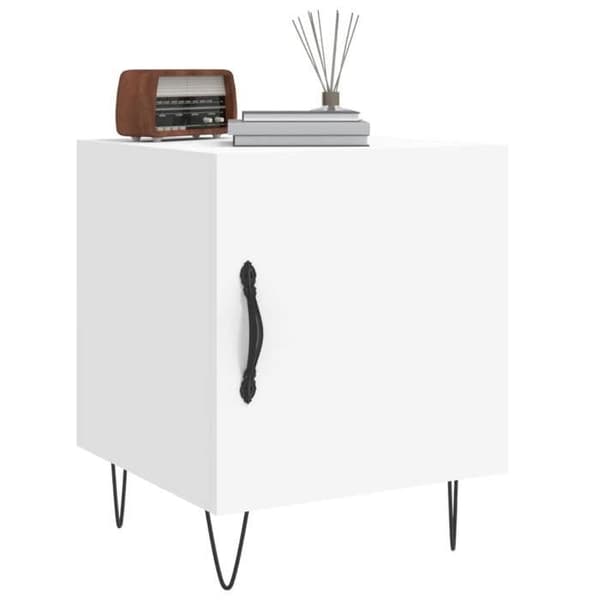 Maison Exclusive - Sängbord 2 st vit 40x40x50 cm ingenjörsträ Vit