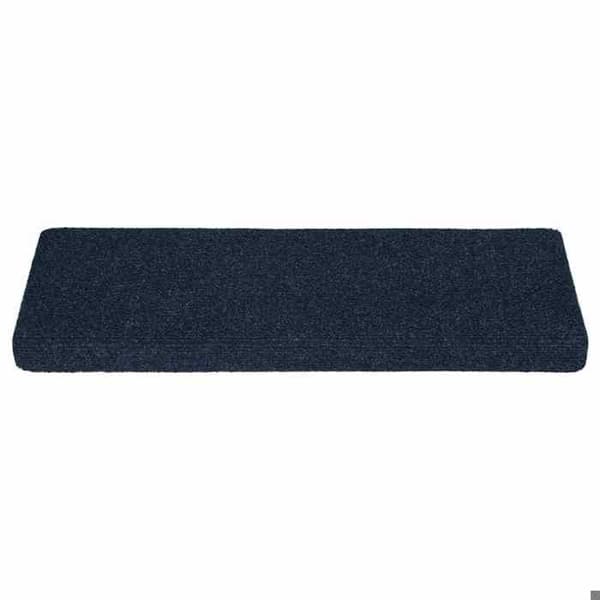 Maison Exclusive - Självhäftande trappmattor 30 stycken 65 x 21 x 4 cm Mörkblå Rektangulär kant