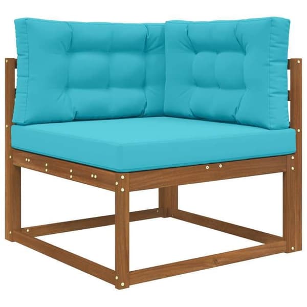 Utomhus soffkudde - EXKLUSIV HEM - 80x80 cm - Polyester - Turkos - Dragkedja, skumfyllning Turkos