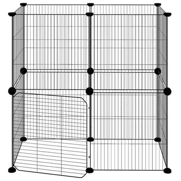 Djurbur - Exklusivt Hem - 12 paneler 35x35 cm - Pulverlackerad stål - Praktisk dörr