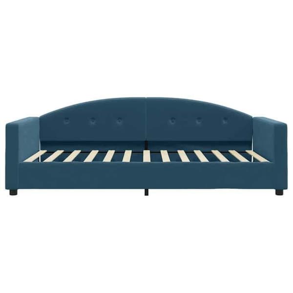 Maison Exclusive - Sininen 100x200 cm samettipäivävuode patjalla
