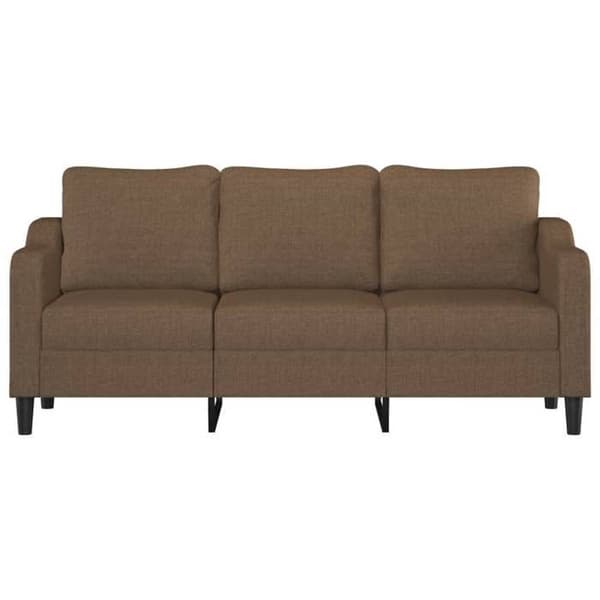 Maison Exclusive - Soffa 3-sits Brun 180 cm Tyg brun