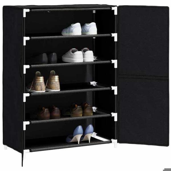 Maison Exclusive - Skoskab Sort 60x28x90 cm Stof