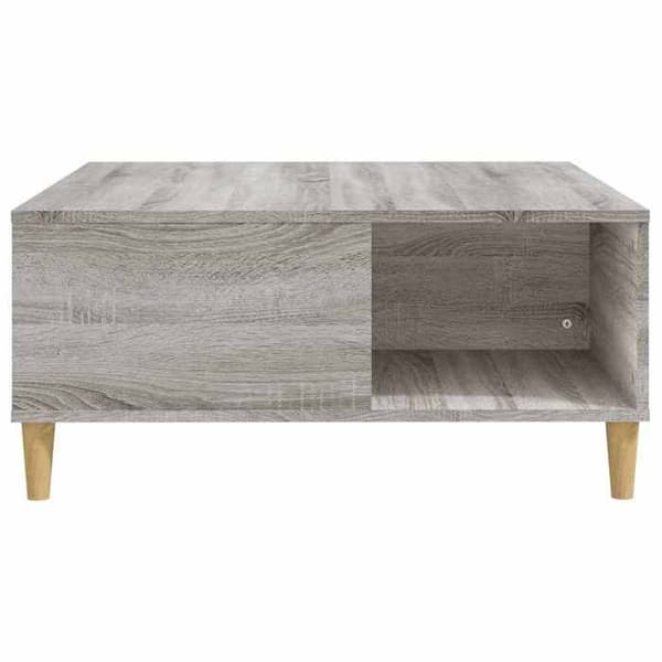 Bord - EKSKLUSIV HUS - Sonoma grå - 80 x 80 x 36,5 cm - Spånplader - Stort opbevaringsrum sonoma grå