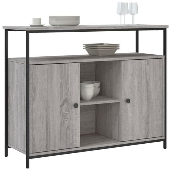 Maison Exclusive - Buffet sonoma grå 100x35x80 cm ingeniørtræ