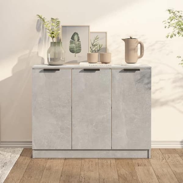 Maison Exclusive - Buffé Grå betong 90,5x30x70 cm Ingenjörsträ