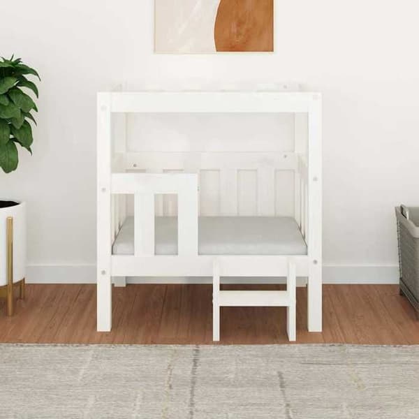 Maison Exclusive - Hundsäng Vit 65,5x50,5x70 cm Solid furu Vit