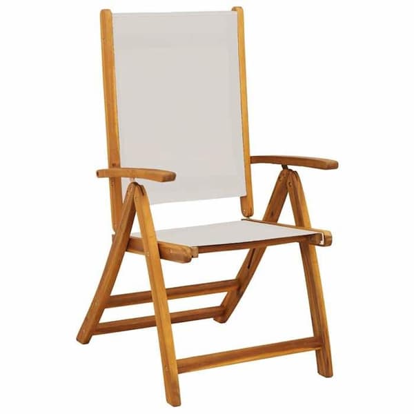 Maison Exclusive - Trädgårdsset 7 delar i solid akaciaträ och textilene