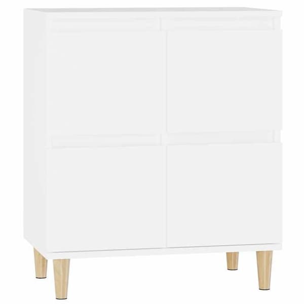 Maison Exclusive - Buffé Vit 60x35x70 cm Ingenjörsträ