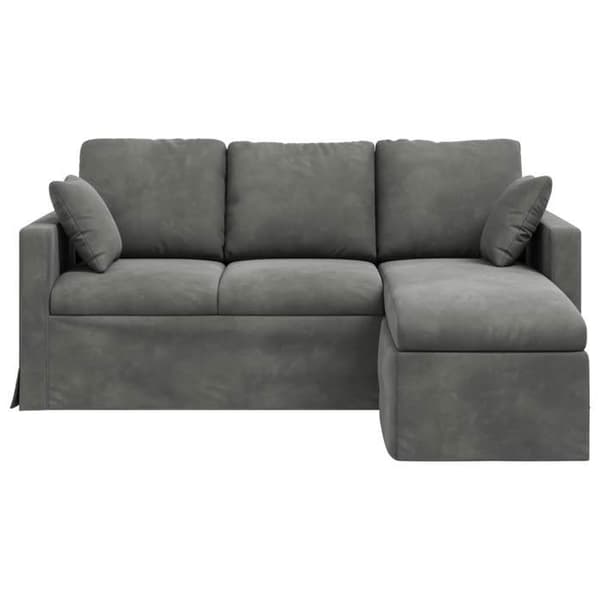 Maison Exclusive - Mørkegrå Sofa 178 x 134 x 80 cm Velour