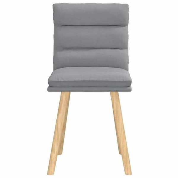 Maison Exclusive - Matstolar set om 2 ljusgrå tyg