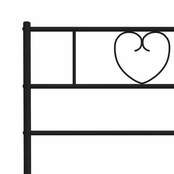 Maison Exclusive - Erstatnings hovedgærde i sort metal 160 cm