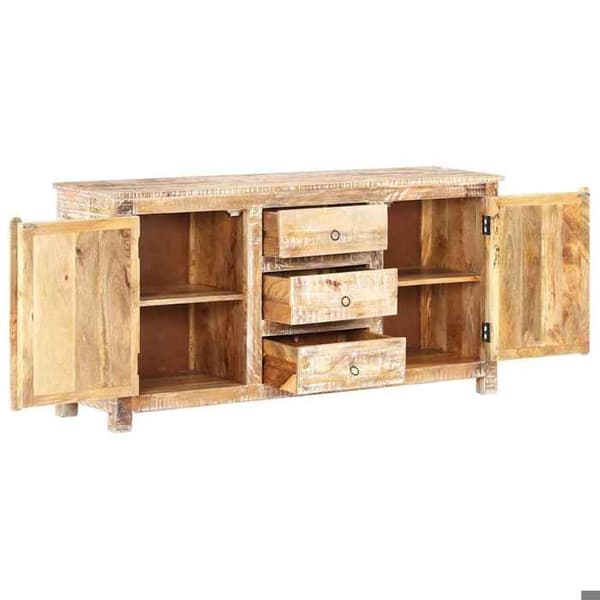 Maison Exclusive - Buffé 151x40x75 cm Rå akaciaträ
