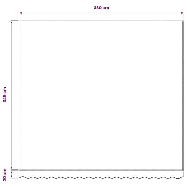 Maison Exclusive - Sinivalkoinen varateltta kangas 400x350 cm polyesteri blå och vit
