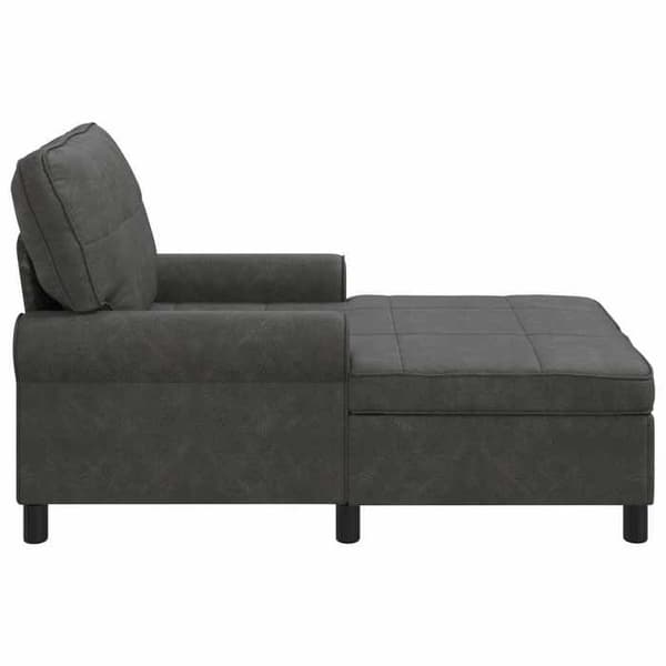 Maison Exclusive - Lang stol Sort Kunstlæder 91 x 157 x 91 cm