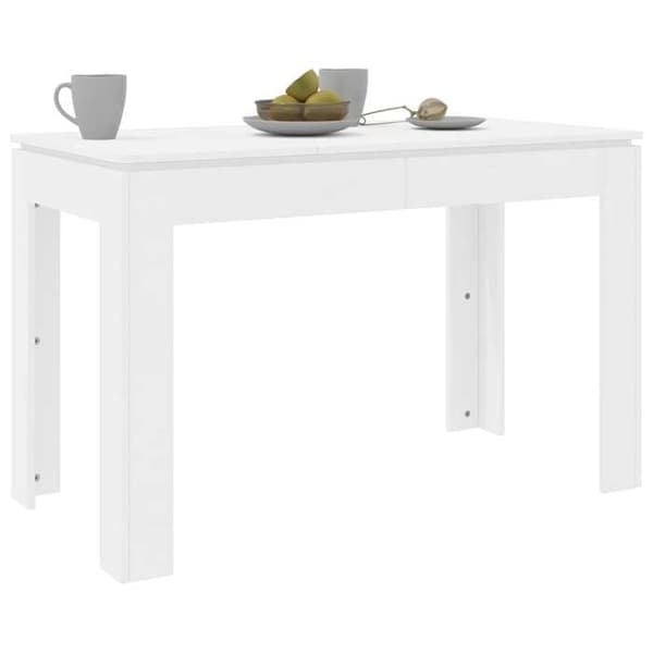 Maison Exclusive - Matbord Vit 120x60x76 cm Ingenjörsträ Vit