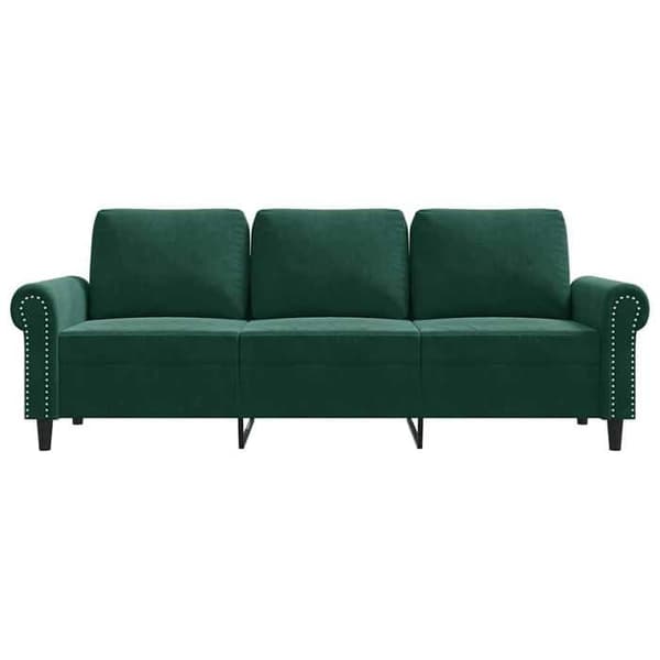 Maison Exclusive - 3-personers sofa Mørkegrøn 180 cm Velour