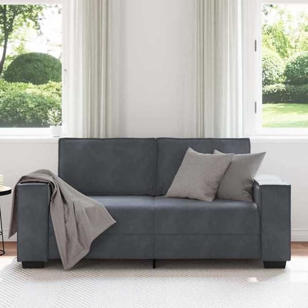 Maison Exclusive - Sofa 2 pladser mørkegrå 180 x 78 x 84 cm velour