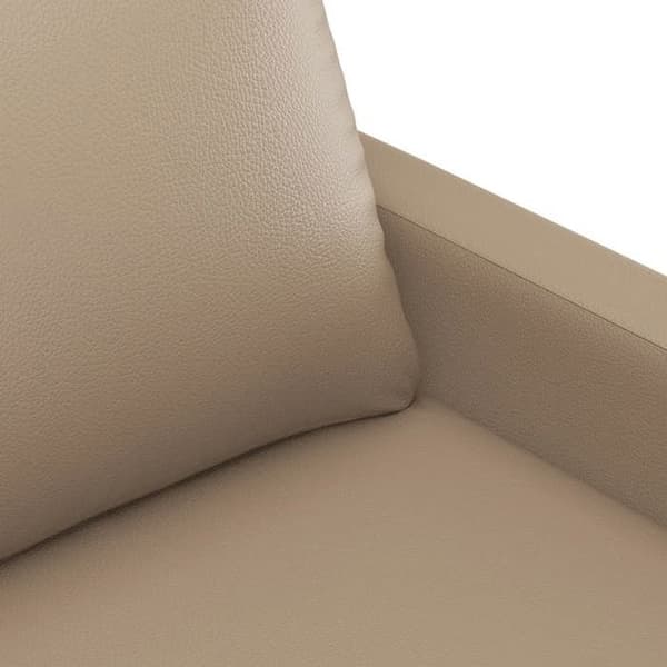 Maison Exclusive - Soffa 2-sits Cappuccino 120 cm Syntetläder