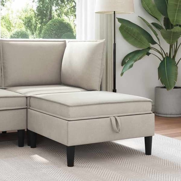 Maison Exclusive - Puff med Opbevaring Havre Velour