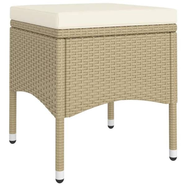 Maison Exclusive - Trädgårdsset 5 delar i flätad resin Beige beige