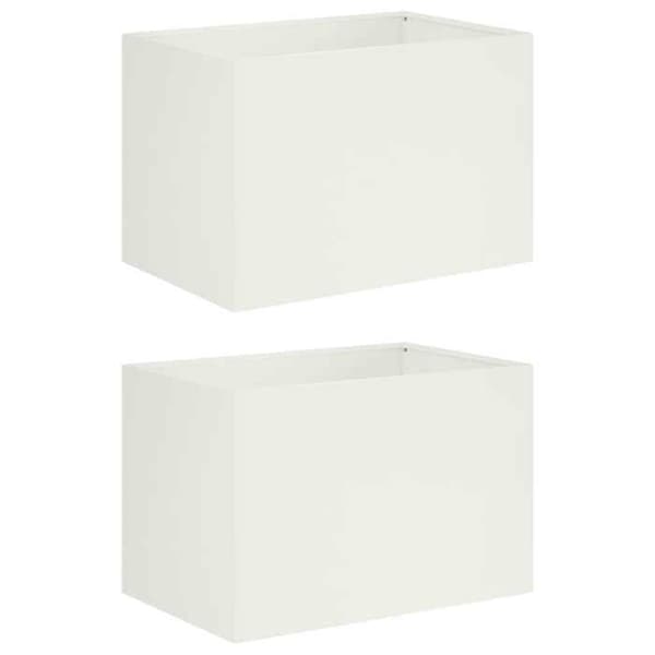 Maison Exclusive - Havekrukke 2 stk Hvid 50 x 40 x 40 cm Vit