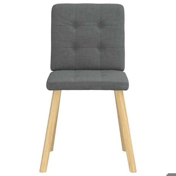 Maison Exclusive - Spisestole sæt af 4 mørkegrå stof Mörkgrå