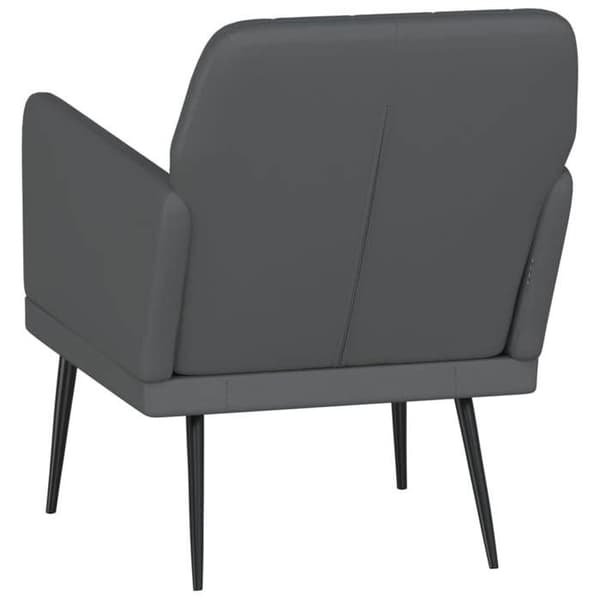 Maison Exclusive - Grå Fåtölj 61x78x80 cm Syntetläder Grå