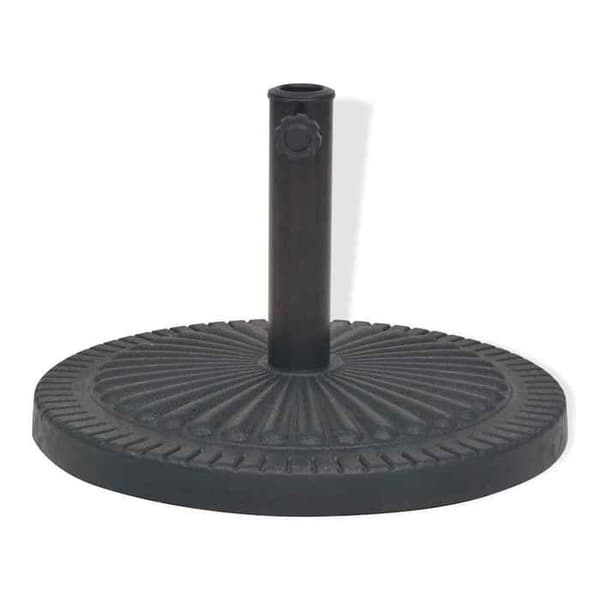 Maison Exclusive - Rund parasolfod i sort resin 29 kg