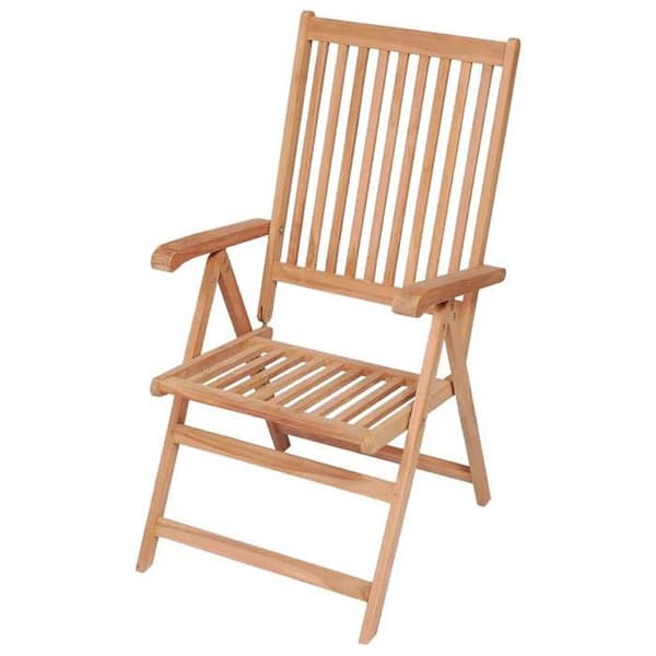 Maison Exclusive - Fällbara lutande fåtöljer, 2 stycken, i massivt teak