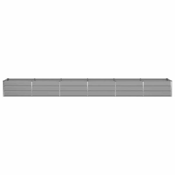 Maison Exclusive - Lys grå plantekasse 480 x 80 x 45 cm Stål Ljusgrått